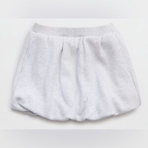 NWT Aerie cloud fleece gray bubble skort size large